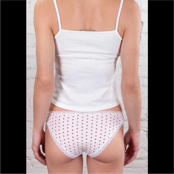 Brandy Melville Heart Lace Undies - Picture 2 of 3